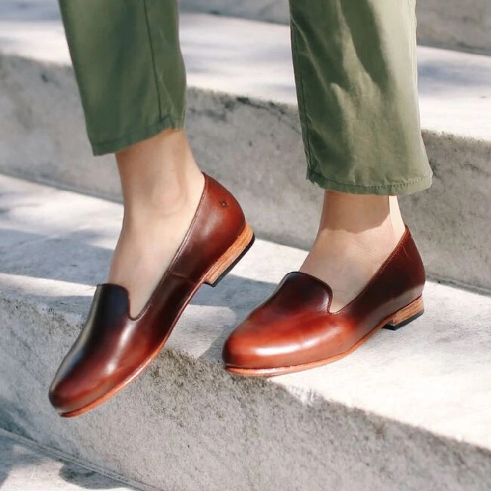 NISOLO | Smoking Shoe | Brandy | Size 6.5
